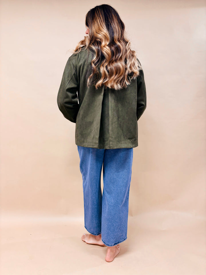 Tara Faux Suede Barbour Jacket