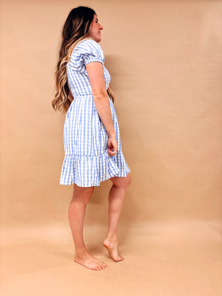June Gingham Mini Dress