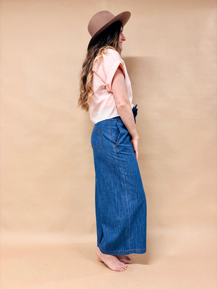 Tracy Textured Button Down Top