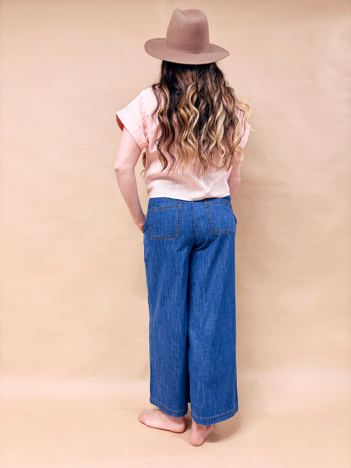 Tracy Textured Button Down Top