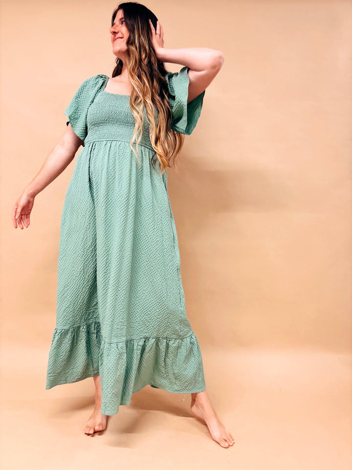 Penni Smocked Maxi Dress