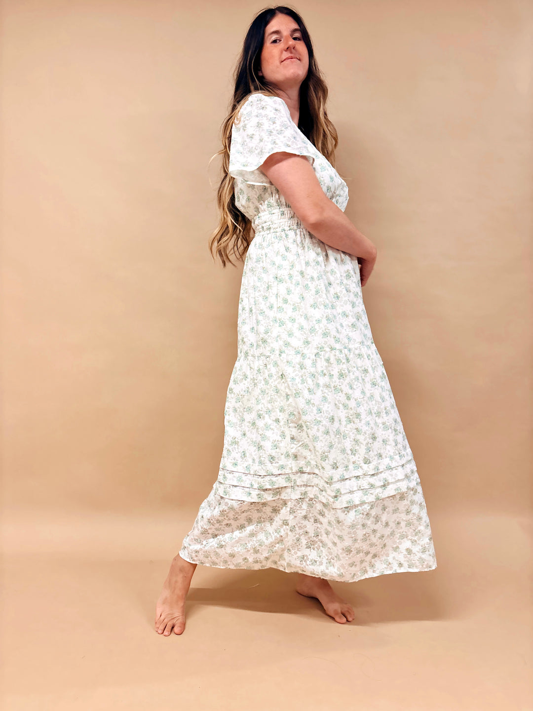Libby Dainty Floral Maxi Dress
