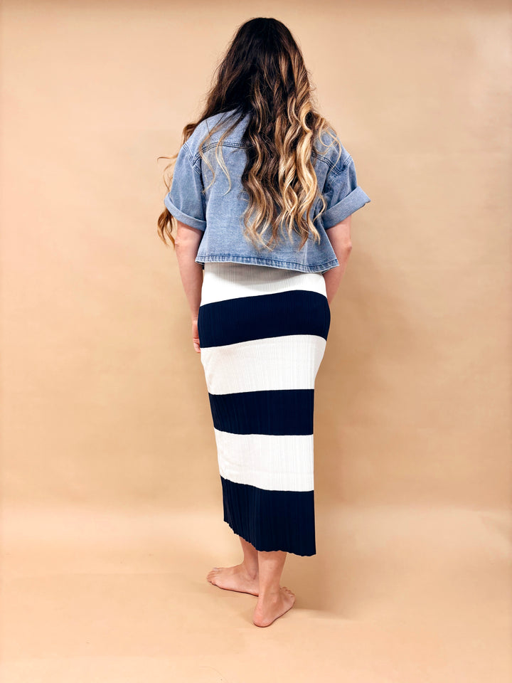 Siv Ribbed Knit Bodycon Midi Dress