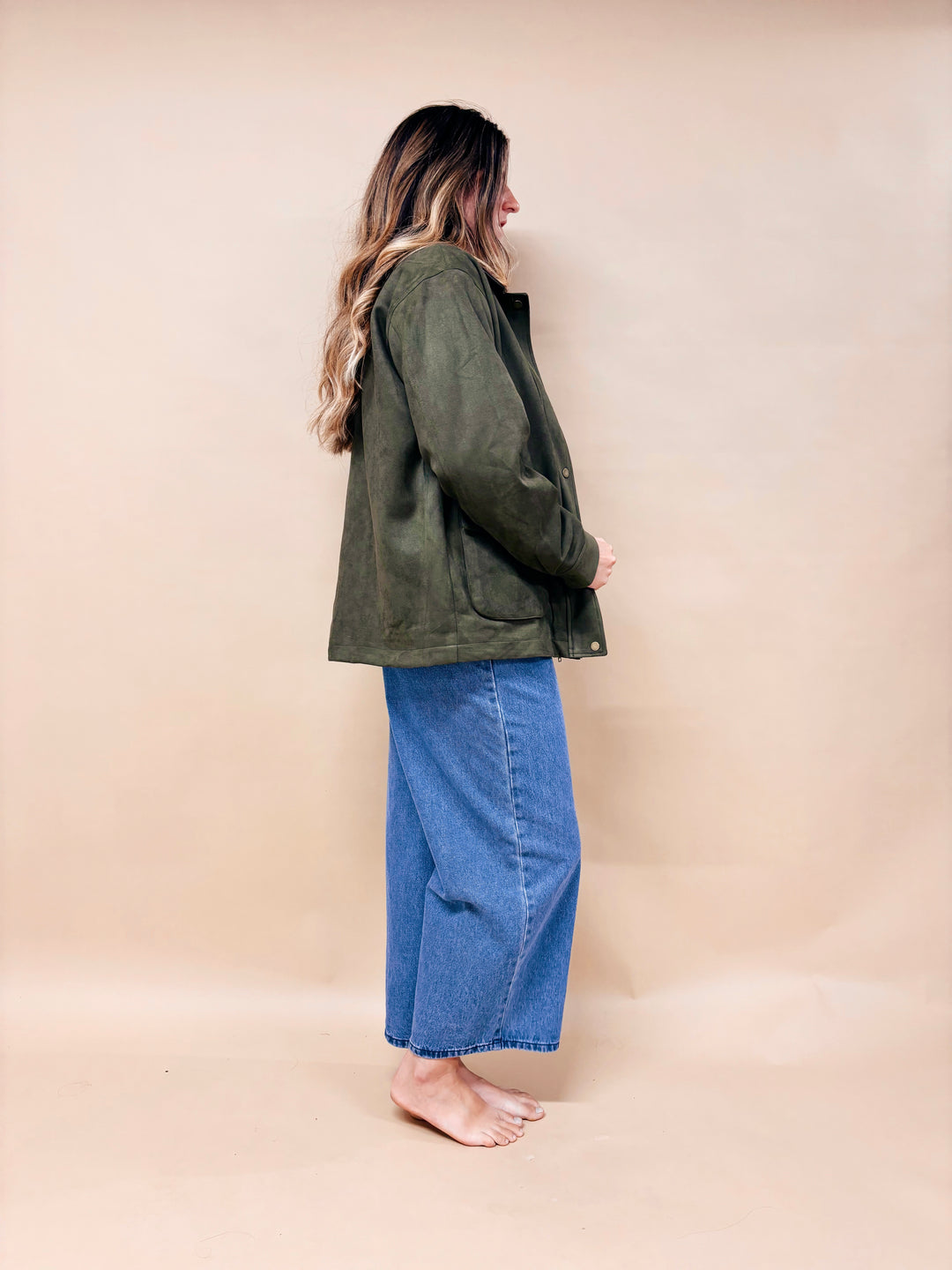 Tara Faux Suede Barbour Jacket