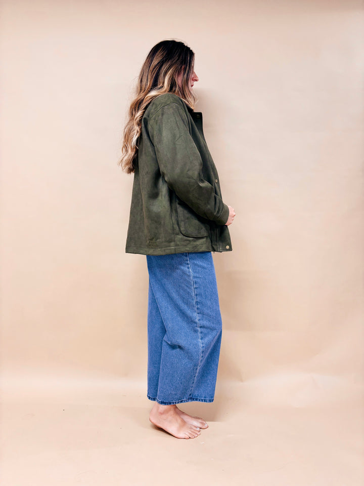 Tara Faux Suede Barbour Jacket