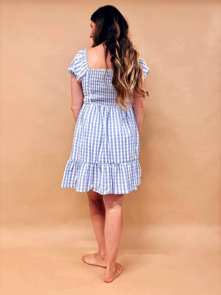 June Gingham Mini Dress