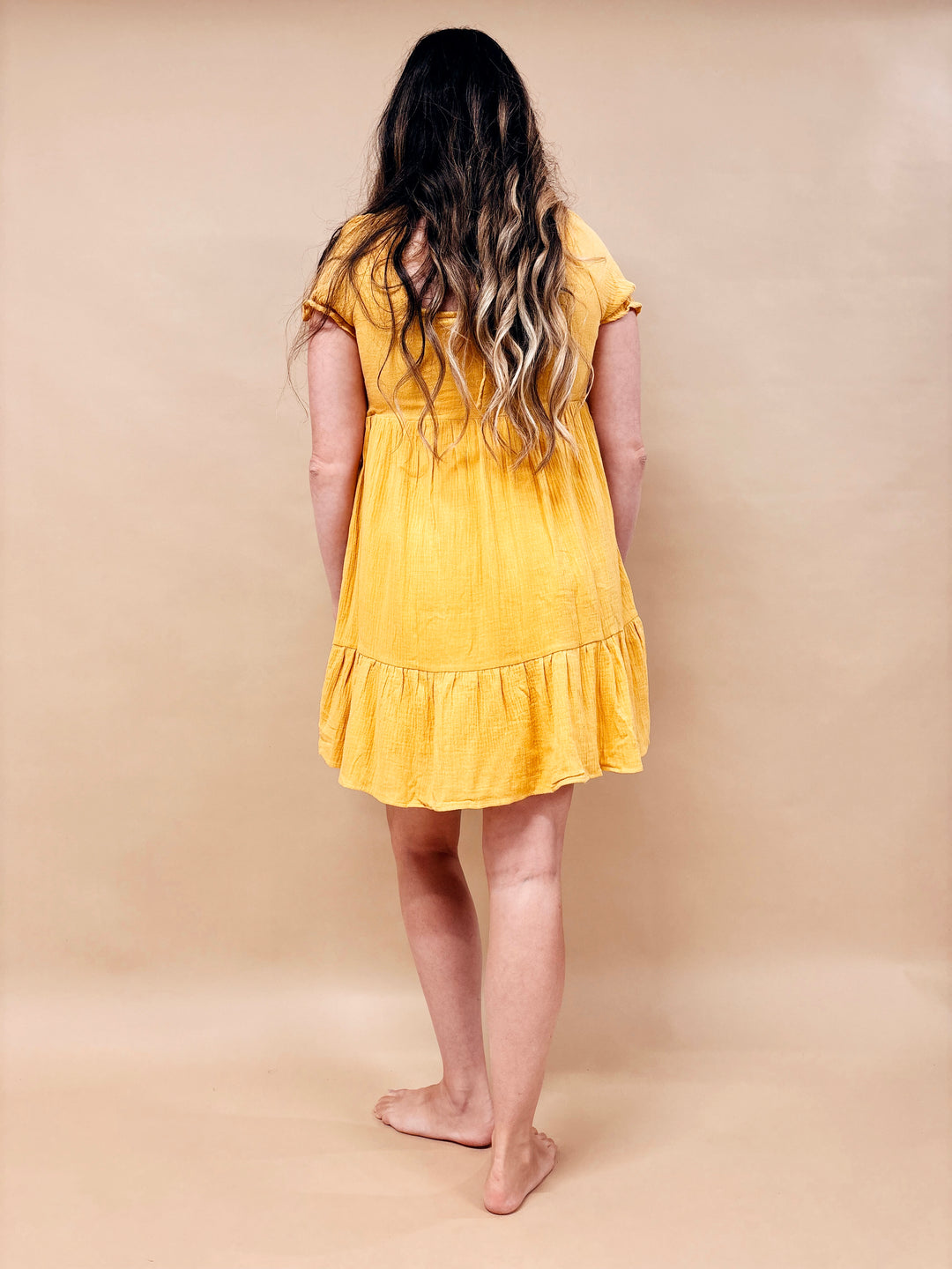 Wendy Babydoll Henley Dress