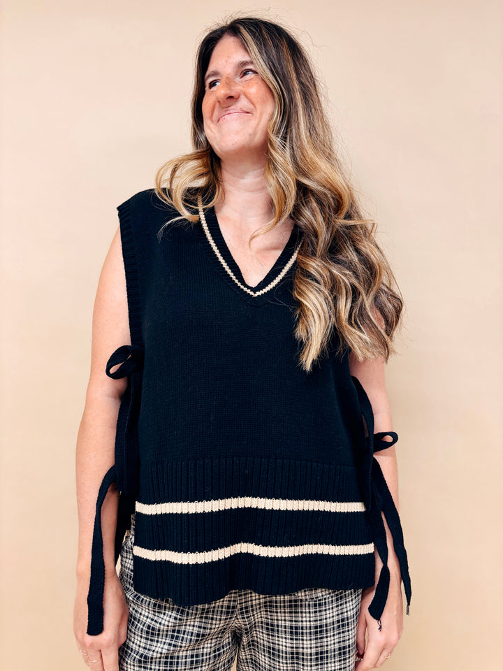 Grace Side Tie Sweater Vest