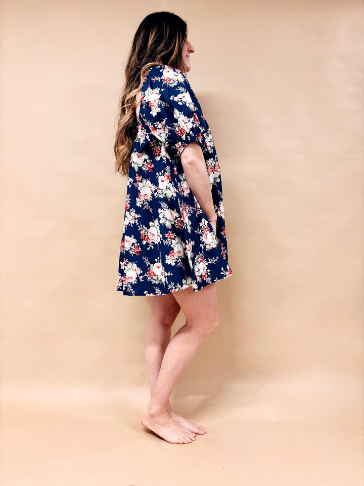 Josie Floral A-Line Mini Dress