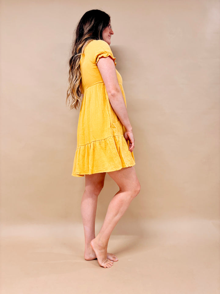 Wendy Babydoll Henley Dress