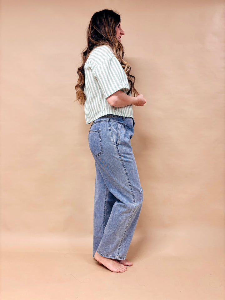 Natalie Polo Crop Top