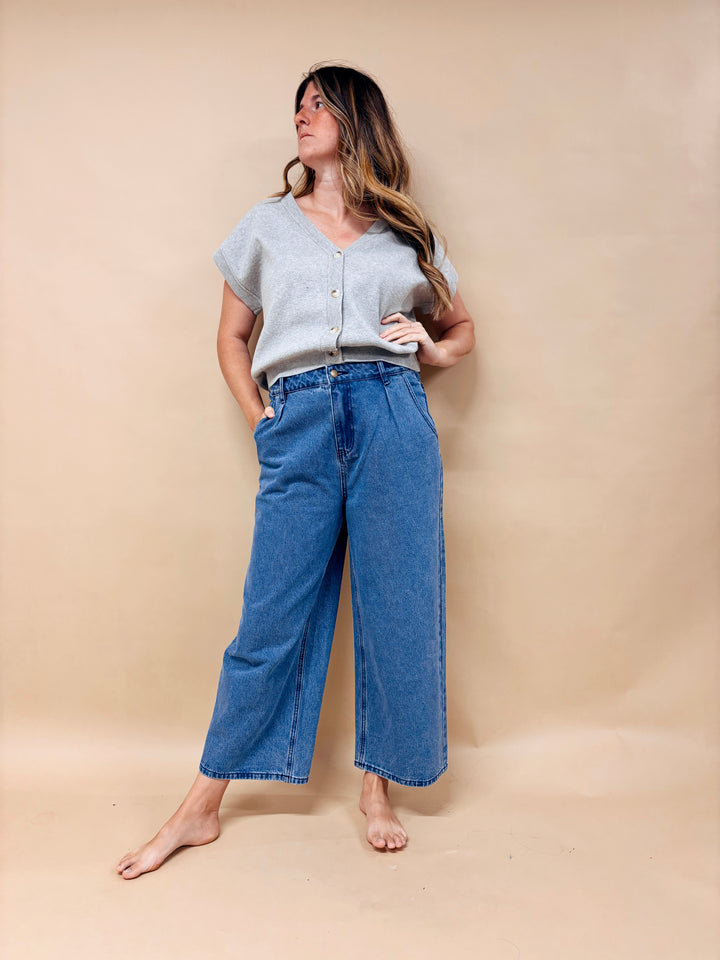 Allie Button Sweater Vest