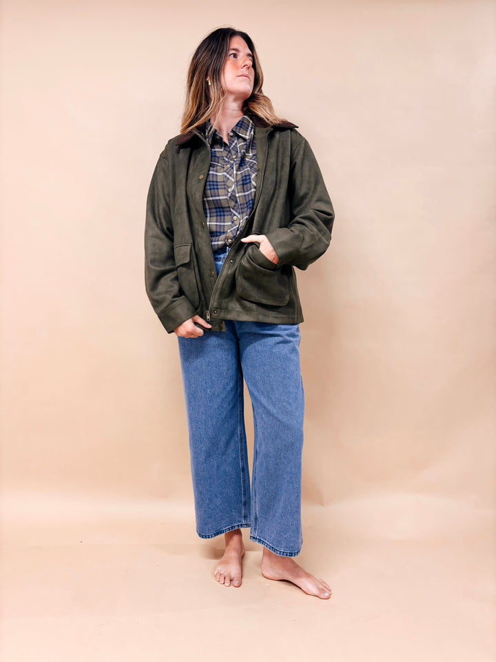 Tara Faux Suede Barbour Jacket