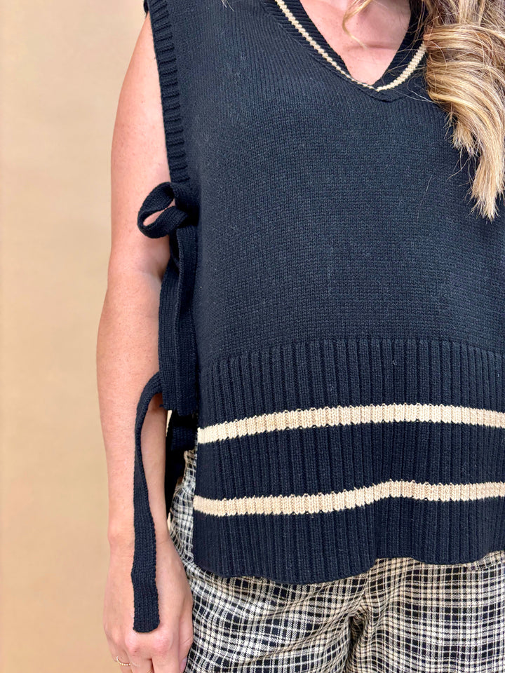 Grace Side Tie Sweater Vest
