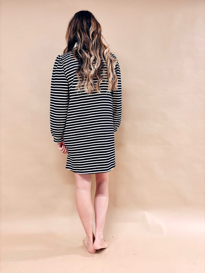 Evelyn Striped Collar Dress