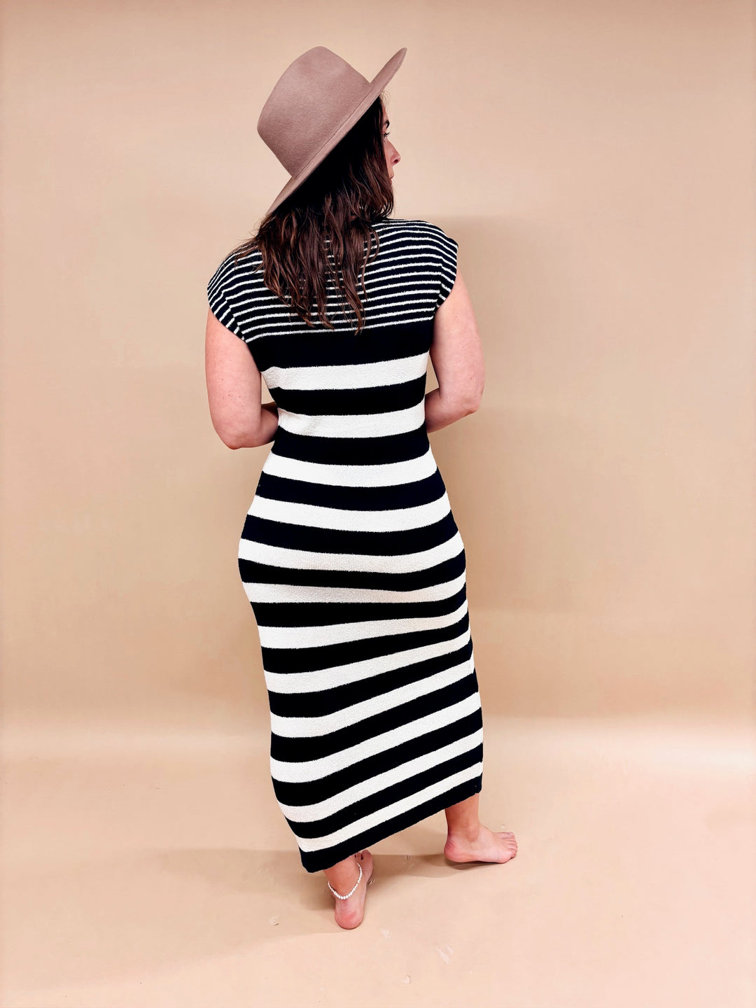 Grace Striped Pattern Knit Dress