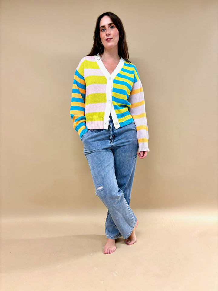 Sara Striped Cardigan