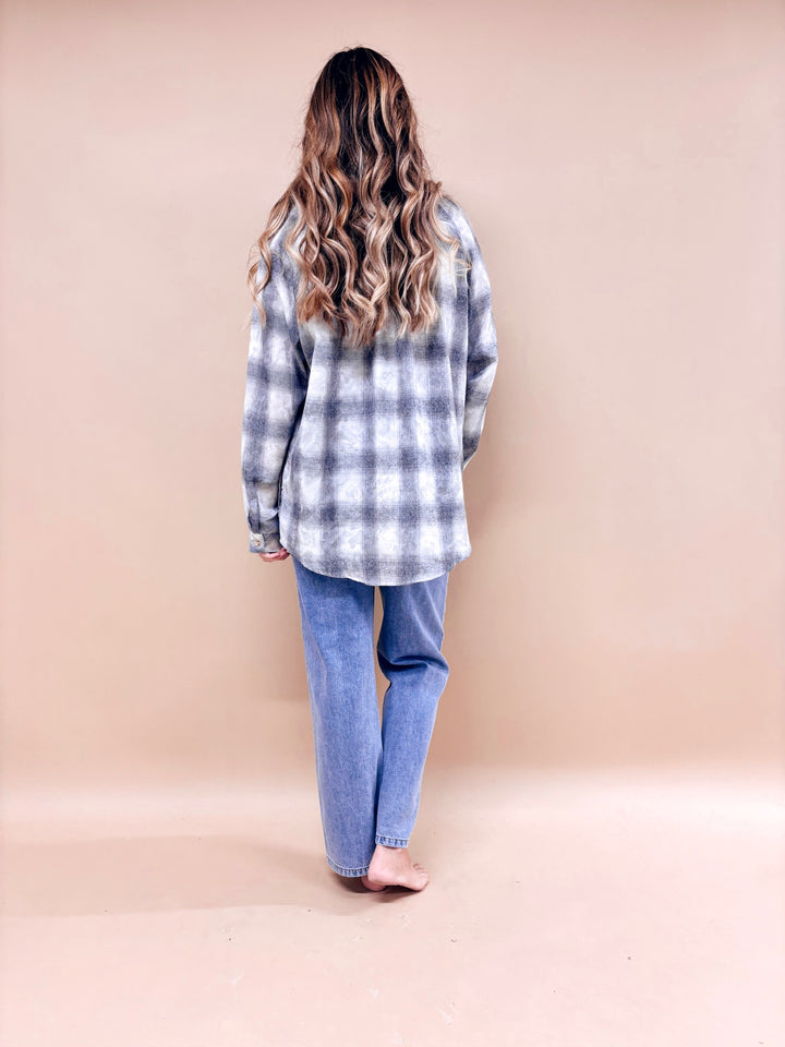 Laura Plaid Washed Flannel Shirt