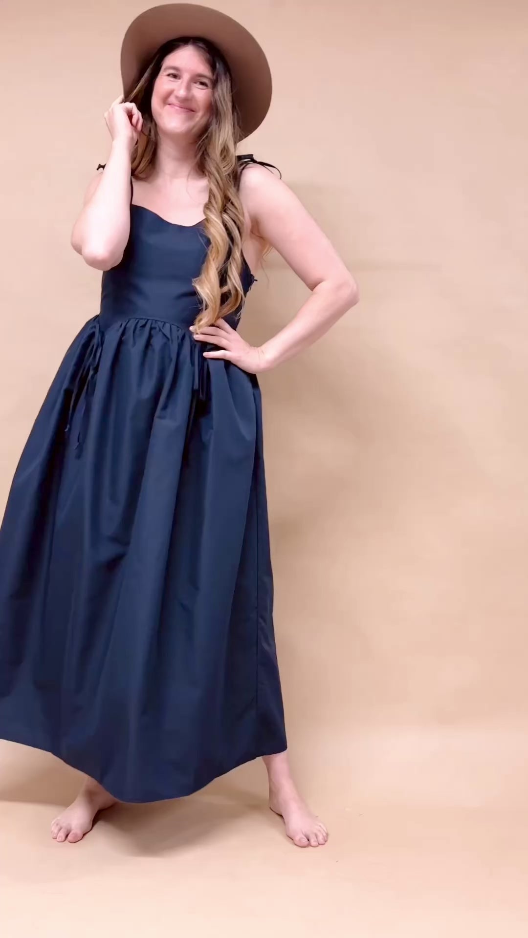 Macie Bow Tie Midi Dress